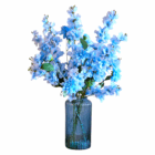 Complete Vaas met Kunstbloemen - Blauw - Afbeelding 3
