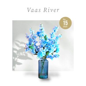 Kunstbloemen vaas River (inclusief vaas)