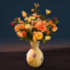 Lila Witte Tulpenvaas Brooklyn (inclusief vaas) - Afbeelding 4
