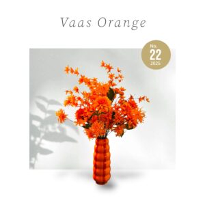 Kunstbloemen vaas Orange (inclusief vaas)