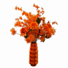 Kunstbloemen vaas Oranje - Complete Set - Afbeelding 2