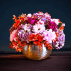Kunstbloemen Arrangement Rond - Afbeelding 4