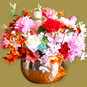 Kunstbloemen Arrangement Rond