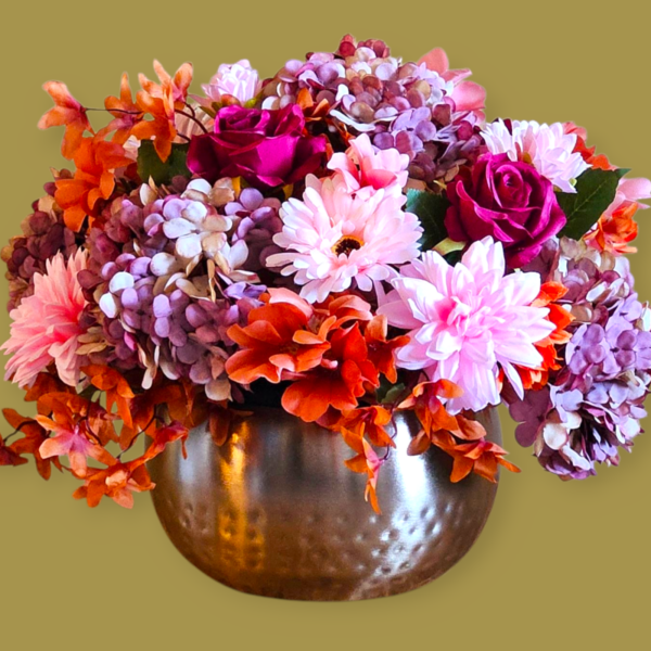 Kunstbloemen Arrangement Rond