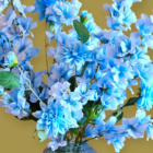 Kunstbloemen Blue inclusief vaas - Afbeelding 2