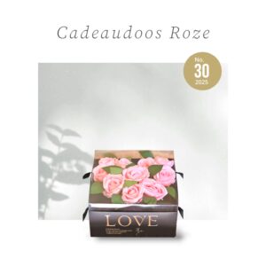 Kunstbloemen Geschenkdoos Roze Rozen