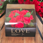 Kunstbloemen Geschenkdoos met Rode Rozen - Afbeelding 2