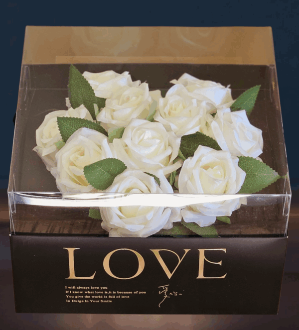 Kunstbloemen Geschenkdoos