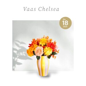 Kunstbloemen vaas Chelsea (inclusief vaas)