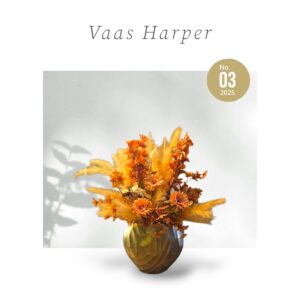Gouden Vaas met Elegante Kunstbloemen inclusief vaas