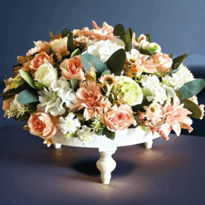 Kunstbloemen Tafel arrangement Rond