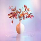 Lichtroze Glazen Vaas - 35 cm | Elegante Woondecoratie - Afbeelding 2
