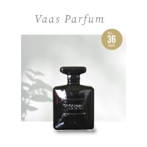 Zwarte Glazen Vaas Parfumfles - 30 cm | Design Vaas