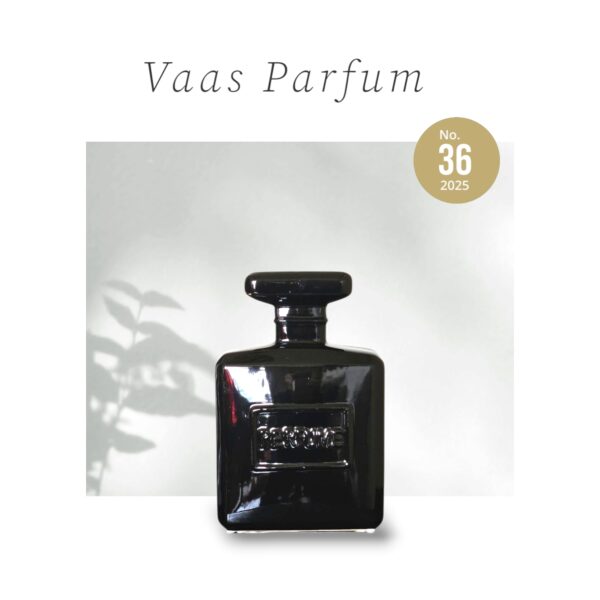 Zwarte Glazen Vaas Parfumfles - 30 cm | Design Vaas