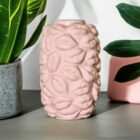 Lichtroze Vaas met Kusjes - 27 cm | Speels & Stijlvol Design - Afbeelding 3
