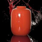 Glazen Vaas Oranje - 30 cm Hoog - Afbeelding 3