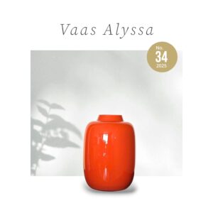 Glazen Vaas Oranje - 30 cm Hoog