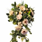 Rouwstuk Liv - Langwerpig rouwstuk kunstbloemen - Afbeelding 2