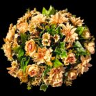 Rouwstuk Noa - Rond rouwstuk kunstbloemen - Afbeelding 2